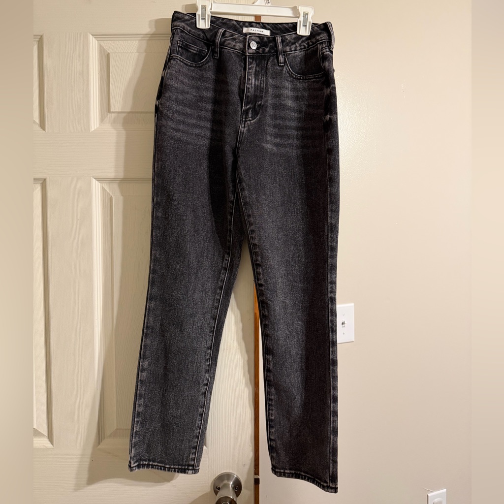 Pacsun Dark Gray Women's Straight Leg Mom Jeans